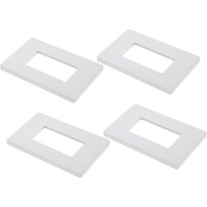 4pcs Electrical Outlet Cover Plate Us Standard Wall Plate Material Easy Installation Smooth Finish for Clean Look Fits Gang Outlets for Home Decor