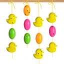 Highwild Shatterproof Shooting Targets with Hanging Rope, 6 Ducks + 6 Eggs Plastic Targets for Indoor & Outdoor Range Training