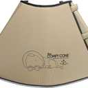 Comfy Cone Pet Cone for Dogs, Cats, XX-Large, Tan - Comfortable Soft Dog Cone Collar Alternative for After Surgery, Wound Care, Spay, Neuter - Dog and Cat Recovery Elizabethan-Collar (XXL(Neck to Nose 14.5"))
