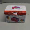 IDAODAN Electric Balloon Pump, Portable Electric Balloon Blower Machine Balloon Air Pump Dual Nozzle Rose Red 110V 600W Balloon Inflator for Party Decorations (Purple Blue)