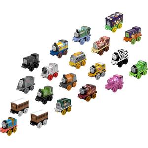 Thomas & Friends Toy Trains MINIS 20 Pack of Miniature Push-Along Engines & Railway Vehicles for Pretend Play Preschool Kids Ages 3+ Years (Amazon Exclusive)