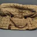 Dimayar Puffer Duffle Bag for Travel – 22”x14”x9” Airline-Approved, Puffy Weekender Bag for Women with Shoe Compartment, 40L（Khaki）