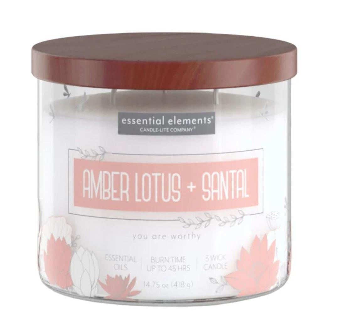 14.75oz - Garden Greens & Wildflowers - Candle-lite - Essential Elements