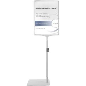ECKEK Sign holder stand Adjustable Sign Holders for Table Top Vertical and Horizontal View Sign Poster Stand (A4 210×297mm/ 8.27×11.69 inches)