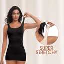 Tummy Control Shapewear for Women  Compression Body Shaper Workout Tank Tops Seamless Square Neck Slimming Camisole (XL)