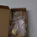 RZDEAL 6pcs Solid Brass Cabinet Knobs Pulls Cabinet Drawer Dresser Gold Knobs Modern Handles (1"x1"/25mmx25mm),Brushed Brass Finish