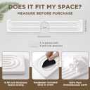 Faucet Mat for Kitchen Sink, Diatomite Stone Drying Sink Protectors, Bathroom Faucet Splash Guard, Quick Dry Water Absorbing, Non-Slip Stone Tray for Kitchen Counter, White, 23.6" x 3.9"