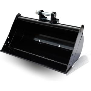 MMS 19.69in/500mm Flat Tooth Backhoe Bucket for Mini Excavators, Plain Bucket Attachment for Leveling Slopes, Dredging Material Handling, Compatible with 0.8-1.8 Ton Mini Excavators