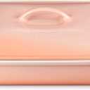 Le Creuset Stoneware Heritage Covered Rectangular Casserole, 4 qt. (12" x 9"), Peche
