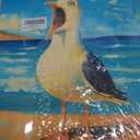 Funny Seagull Bathroom Wall Art Beach Canvas Wall Decor Seaside Seascape Pictures Paintings Prints Ocean Artwork Framed Decorations For Bedroom Living Room Office Gifts 12" x 16"