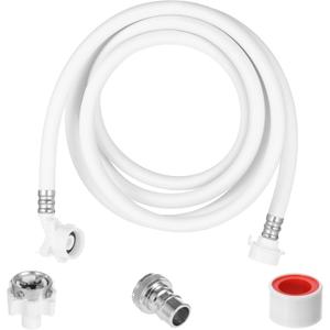 Portable Washing Machine Drain Hose, Universal Discharge Water Pipe with Quick Connect Fittings, Replacement Drain Extension Kit, Compatible with Most Compact Washers (3M 9.84FT)