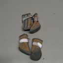 QUMY Dog Shoes for Small Dog, Puppy Dog Boots & Paw Protectors for Winter, Summer Hot Pavement, Waterproof in Rainy Weather, Ourdoor Walking, Indoor Hardfloors Skid-Resistant Soles Khaki Size 2