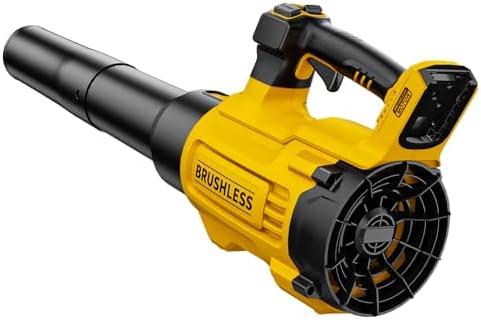 Nelhalt 20V Cordless Leaf Blower, Max 600 CFM/125 MPH Turbo Boost Mode Compatible with DeWALT 20V Max Battery, Brushless Motor, Ergonomic 3.6LBS for Driveway & Yard, Tool Only