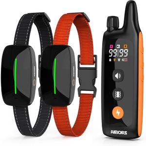 Dog Shock Collar with Remote - 4000Ft Dog Training Collar for Small Medium Large Dogs 10-120lbs, Waterproof Rechargeable E Collars for 2 Dogs with Beep Vibration (1-99) and Humane Shock (1-99) Modes
