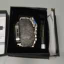 MioHHR Stainless Steel Watch Band with Case Compatible with Apple Watch Ultra3/2/1 Series 11 10 9 8 7 6 5 4 3 2 1 SE3/2/1, Metal Strap with Protective Cover for iWatch 49/46/45/44/42/41/40/38mm Men (Silver)