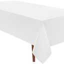 VidaFete Tablecloth 60 * 120inch 1pack Rectangle Table Cloth Polyester, Stain Wrinkle Resistant Dining Table Cover for Kitchen Dinning Party Wedding Rectangular Tabletop Buffet Decoration(White)