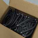 24 Pcs Travel Hangers Cruise Essentials 2025 Portable Folding Clothes Hangers Travel Accessories Foldable Clothes Drying Rack (Black)