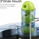Juicer Machine, 800W Centrifugal Juicer for Whole Fruits and Vegetables,3 Inch Wide Feed Chute, Easy to Clean, Silver