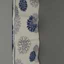 Blue Gray Table Runner Dahlia Pinnata Flower Beige Table Runners Modern Elegant Pompon Farmhouse Geometric Table Center Decor for Home Dining Party Entrance (13x90 Inch)