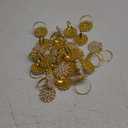 Hotop 36 Pcs Gold Napkin Rings Pearls and Flower Napkin Buckles Rhinestone Bling Round Holders for Wedding Party Dinner Holiday Banquet Christmas Thanksgiving Day Home Table Decoration