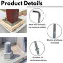 12 Pcs Galvanized Anchor Bolts, 1/2 x 8 Anchor Bolts with Nuts and Washers, J Bolts for Concrete Pouring, Post Anchor and Wood Construction