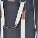 CleverMade Laundry Backpack Duffel Bag with Shoulder Straps - 62L / 16 Gal XL, Charcoal, Drawstring Top Closure for Travel Clothes, Gym, College, Dorm