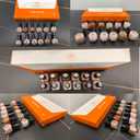 2 x modelones Nail Polish Set, 12 Colors Winter Sparkle Dark Green Red Glitter Silver Champagne Burgundy Gold Nail Polish Set Quick DIY Finger Nail Polish Manicure DIY Nail Art Salon Home Gift (A2-Mermaid Legend)