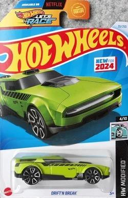 Hot Wheels Drift'n Break Green HW Modified Number 35 