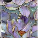 DorisMax for iPhone 16 Case - Wireless Charging Compatible - Dual-Layer Hard Shell + Silicone Cover - Shockproof Protective Phone Case with Stylish Designs for Women - Abstract Lotus