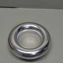 X AUTOHAUX 3 Inch Neck Aluminum Bellmouth Velocity Stack Adapter Air Intake Turbo Horn Air Inlet Decorative Cover Silver Tone