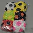 6 Pack Soft Plush Hackys Footbags, Sand Filled Durable Fleece Juggling Balls,Vibrant Color Sports Foot Bags for Kids Adults, Indoor Outdoor Play Coordination Training & Party Favors