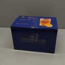 Vintage Glassware Drinking Glasses Set of 6,13 oz Blue Textured Flower Design Glass Water TumblersEmbossed Striped Drinkware for Water,Cocktails,Juice,Iced Coffee