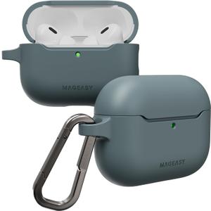 MAGEASY Designed for AirPods Pro 3 Case - Shockproof Protective Case for AirPods Pro 3, Stain-Resistant, Smooth & Skin-Friendly, Support Wireless Charging - Skin (Stormy Sea)