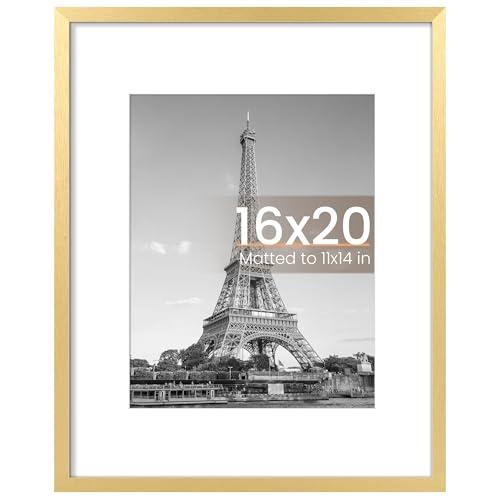 upsimples 16x20 Picture Frame, Wall Decor Poster Frames, Gold 1 Pack