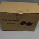 Foot and Leg Massager,Heated Foot Massager for Plantar Fasciitis Pain Relief,3D Shiatsu Rollers with Adjustable Heat for Plantar Fasciitis,5 Modes,Enhances Blood Circulation (Black)