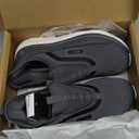 FitVille Men's Extra Wide Slip on Walking Shoes with Arch Support Men Slip on Sneakers for Foot Pain Relief-Stepease V2 (10.5 Wide, Nocturne Gray)