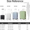 Hanke 16 Inch Underseat Carry On Luggage, Airline-Approved Hard Shell Small Suitcase with Spinner Wheels, Lightweight Tsa Lock Travel Luggage for Short Trips(Jet Black)