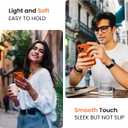 FireNova Designed for iPhone 13 Pro Max Case, Silicone [Camera Protection] Phone Case, Soft Anti-Scratch Microfiber Lining Inside, 6.7 inch, Neon Orange New