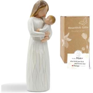 New Mom Birthday Gift for Women, Sculpted Hand-Painted Mom and Baby Child Figures Statues,Thanksgiving/Christmas Mama Gifts Figurine