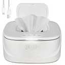 Baby Wipe Warmer, Innovative Spring Design, Large Capacity Wipes Dispenser and Diaper Wipe Warmer with Night Light, Fast and Even Heating, Temperature Display, 3 Modes of Temperature Heating Control