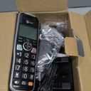 AT&T BL102-3 DECT 6.0 3-Handset Cordless Phone for Home with Answering Machine, Call Blocking, Caller ID Announcer, Audio Assist, Intercom, and Unsurpassed Range, Silver/Black