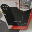 FRIGIDAIRE EFR376-BLACK 3.1 Cu Ft Black Retro Bar Fridge with Side Bottle Opener