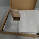 RODDEX Square Rain Shower Head, High Pressure Rainfall Showerhead, Large Fixed Stainless Steel Polished Chrome Shower Rain, 12 Inch Rainhead and 15 Inch Extension Arm