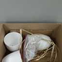 Mkono Metal Hanging Planters for Indoor Plants with Plastic Pots, Set of 2 Modern Mid Century Flower Pot Plant Holder in Diamond and Circle Shape, Fits 6 Inch, Gold