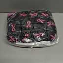 Jiuguva Breast Cancer Awareness Socks Wristbands Set Camo Pink Ribbon Crew Socks (kids sizes) Black Wristbands for Sports