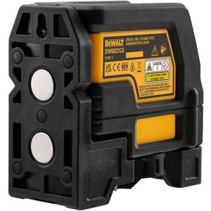 DEWALT Laser Level, Cross Line and Spot Laser, Green (DW0822CG)