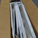 COMIX Sturdy 3 Ring Binder 1 inch with Clear View Cover, 1" Round Ring View Binder, PVC-Free, 2.4mm-Thick, 200 Sheets Capacity of US Letter Size Paper, Office School Supplies, 8 Pack (White)
