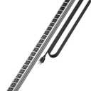 24 Oulet Long Power Strip,Heavy Duty Metal Socket Power Strip,Aluminum with 15-Foot Extension Power Cord,ETL Certified