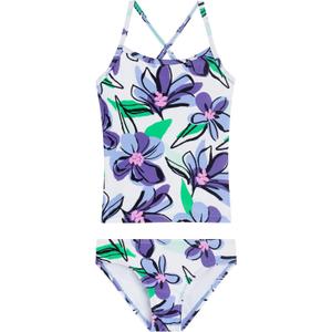 Kanu Surf Girls' Melanie Beach Sport UPF 50+ Banded Tankini 2-Piece Swimsuit (7, Sunflower White)