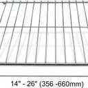 Universal Adjustable Oven Cooker Shelf Rack, Telescopic Oven Cooker Shelf Rack, Extendable Oven Rack, Adjustable Range About 14 Inches - 26 Inches Wide